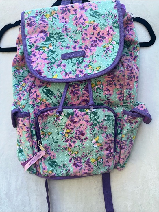 Laura Ashley Handbags - Laura Ashley Full Size Floral Butterfly Backpack
